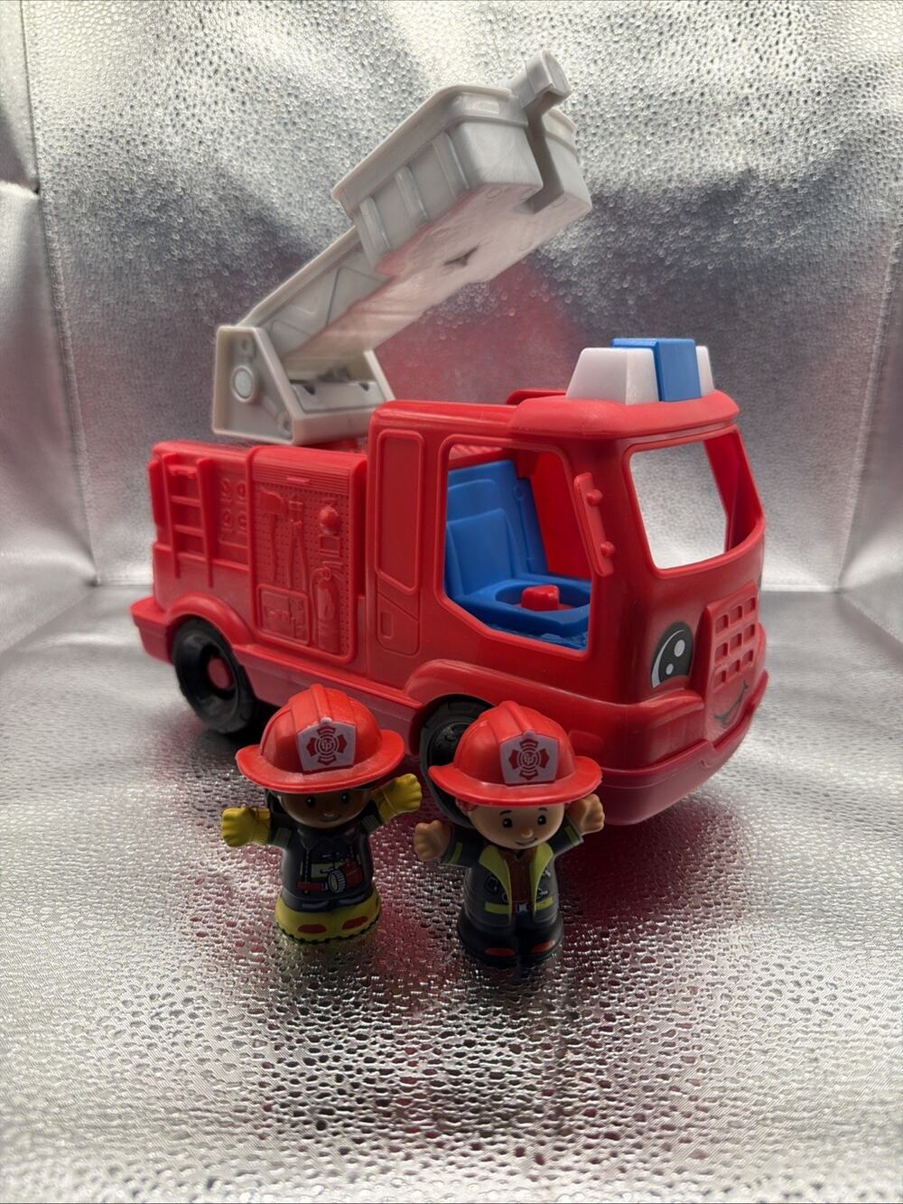 Fisher-Price Little People Toddler Toy Fire Truck Musical Push-Along Vehicle